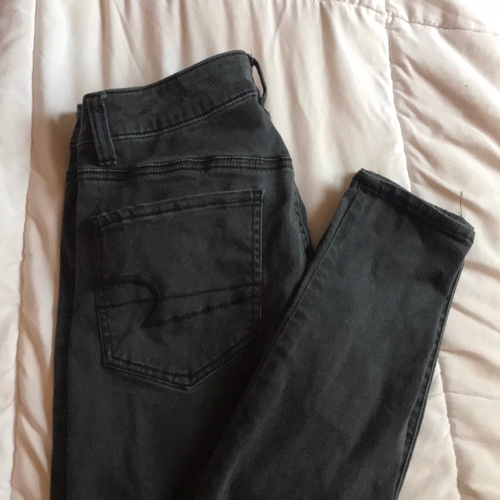 black american eagle jeggings